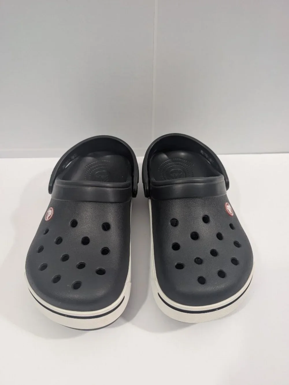 Crocs Kids Crocband Clog Black White Size Youth 3 Kids Slip On Shoes Comfort